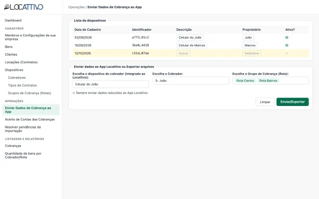 Telefoni e invio del giro